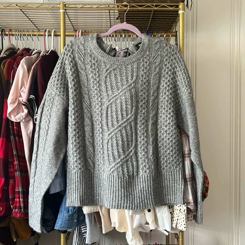 Express grey sweater